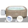 Kit Spa Gonflable Bestway Lay-Z-Spa Palma Carré Hydrojet Pro 5/7 Places + 6 Filtres + Porte-gobelets -BESTWAY Soldes Boutique 55406328 1