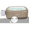 Kit Spa Gonflable Bestway Lay-Z-Spa Palma Carré Hydrojet Pro 5/7 Places + Kit Traitement Brome