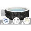 Kit Spa Gonflable Bestway Lay-Z-Spa Hollywood Rond Airjet 4/6 Places + 6 Filtres + Kit Traitement Brome + Auvent -BESTWAY Soldes Boutique 55406370 1