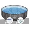 Kit Piscine Tubulaire Ronde Bestway Steel Pro Max Décor Bois, 4,27 X 1,07 M + 6 Cartouches De Filtration + Kit De Traitement Au Chlore -BESTWAY Soldes Boutique 55406431 1