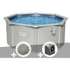 Kit Piscine Acier Ronde Bestway Hydrium 3,00 X 1,20 Cm + 10 Kg De Zéolite + Pompe à Chaleur -BESTWAY Soldes Boutique 55406442 1
