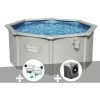 Kit Piscine Acier Ronde Bestway Hydrium 3,00 X 1,20 Cm + Kit De Traitement Au Chlore + Pompe à Chaleur -BESTWAY Soldes Boutique 55406445 1