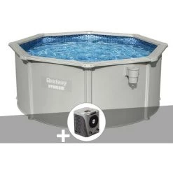 Kit Piscine Acier Ronde Bestway Hydrium 3,00 X 1,20 Cm + Pompe à Chaleur