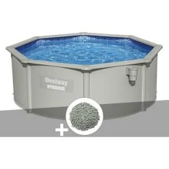 Kit Piscine Acier Ronde Bestway Hydrium 3,60 X 1,20 Cm + 10 Kg De Zéolite