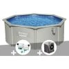 Kit Piscine Acier Ronde Bestway Hydrium 3,60 X 1,20 Cm + Kit De Traitement Au Chlore + Pompe à Chaleur -BESTWAY Soldes Boutique 55406465 1