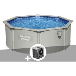 Kit Piscine Acier Ronde Bestway Hydrium 3,60 X 1,20 Cm + Pompe à Chaleur