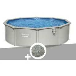 Kit Piscine Acier Ronde Bestway Hydrium 4,60 X 1,20 Cm + 10 Kg De Zéolite