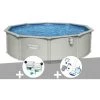 Kit Piscine Acier Ronde Bestway Hydrium 4,60 X 1,20 Cm + Kit De Traitement Au Chlore + Kit D'entretien Deluxe