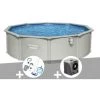 Kit Piscine Acier Ronde Bestway Hydrium 4,60 X 1,20 Cm + Kit D'entretien Deluxe + Pompe à Chaleur -BESTWAY Soldes Boutique 55406485 1