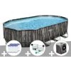 Kit Piscine Tubulaire Ovale Bestway Power Steel Décor Bois 6,10 X 3,66 X 1,22 M + 6 Cartouches De Filtration + Kit De Traitement Au Chlore + Pompe à Chaleur 1 Kit Piscine Tubulaire Ovale Bestway Power Steel Décor Bois 6,10 X 3,66 X 1,22 M + 6 Cartouches De Filtration + Kit De Traitement Au Chlore + Pompe à Chaleur -BESTWAY Soldes Boutique 55406508 1