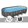 Kit Piscine Tubulaire Ovale Bestway Power Steel Décor Bois 7,32 X 3,66 X 1,22 M + Kit De Traitement Au Chlore + Pompe à Chaleur 1 Kit Piscine Tubulaire Ovale Bestway Power Steel Décor Bois 7,32 X 3,66 X 1,22 M + Kit De Traitement Au Chlore + Pompe à Chaleur -BESTWAY Soldes Boutique 55406516 1