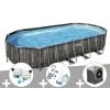 Kit Piscine Tubulaire Ovale Bestway Power Steel Décor Bois 7,32 X 3,66 X 1,22 M + Kit De Traitement Au Chlore + Kit D'entretien Deluxe + Pompe à Chaleur 1 Kit Piscine Tubulaire Ovale Bestway Power Steel Décor Bois 7,32 X 3,66 X 1,22 M + Kit De Traitement Au Chlore + Kit D'entretien Deluxe + Pompe à Chaleur -BESTWAY Soldes Boutique 55406524 1