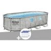 Kit Piscine Tubulaire Ovale Bestway Power Steel SwimVista Avec Hublots 5,49 X 2,74 X 1,22 M + 6 Cartouches De Filtration -BESTWAY Soldes Boutique 55406538 1