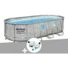 Kit Piscine Tubulaire Ovale Bestway Power Steel SwimVista Avec Hublots 5,49 X 2,74 X 1,22 M + Kit De Traitement Au Chlore -BESTWAY Soldes Boutique 55406541 1