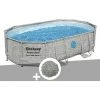 Kit Piscine Tubulaire Ovale Bestway Power Steel SwimVista Avec Hublots 4,88 X 3,05 X 1,07 M + 10 Kg De Zéolite -BESTWAY Soldes Boutique 55406551 1