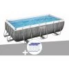 Kit Piscine Tubulaire Rectangulaire Bestway Power Steel 4,04 X 2,01 X 1,00 M + 6 Cartouches De Filtration
