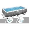 Kit Piscine Tubulaire Rectangulaire Bestway Power Steel 4,04 X 2,01 X 1,00 M + Kit De Traitement Au Chlore + Kit D'entretien Deluxe -BESTWAY Soldes Boutique 55406571 1