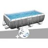 Kit Piscine Tubulaire Rectangulaire Bestway Power Steel 4,04 X 2,01 X 1,00 M + Kit D'entretien Deluxe -BESTWAY Soldes Boutique 55406573 1