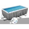 Kit Piscine Tubulaire Rectangulaire Bestway Power Steel 4,12 X 2,01 X 1,22 M + Kit D'entretien Deluxe -BESTWAY Soldes Boutique 55406589 1