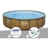 Kit Piscine Tubulaire Ronde Bestway Power Steel Avec Hublots 5,49 X 1,22 M + 6 Cartouches De Filtration + Kit De Traitement Au Chlore -BESTWAY Soldes Boutique 55406605 1