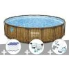 Kit Piscine Tubulaire Ronde Bestway Power Steel Avec Hublots 5,49 X 1,22 M + 6 Cartouches De Filtration + Kit De Traitement Au Chlore + Kit D'entretien Deluxe -BESTWAY Soldes Boutique 55406617 1