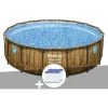 Kit Piscine Tubulaire Ronde Bestway Power Steel Avec Hublots 4,88 X 1,22 M + 6 Cartouches De Filtration