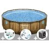 Kit Piscine Tubulaire Ronde Bestway Power Steel Avec Hublots 4,88 X 1,22 M + Kit De Traitement Au Chlore + Kit D'entretien Deluxe + Pompe à Chaleur -BESTWAY Soldes Boutique 55406632 1
