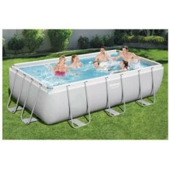 Pack BESTWAY Piscine Tubulaire Rectangulaire - Power Steel - 404 X 201 X 100 Cm - Robot Aspirateur Autonome Frisbee - Kit De Traitement De L'eau - Blanc 10 Pack BESTWAY Piscine Tubulaire Rectangulaire - Power Steel - 404 X 201 X 100 Cm - Robot Aspirateur Autonome Frisbee - Kit De Traitement De L'eau - Blanc -BESTWAY Soldes Boutique 55525078 4