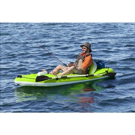 Kayak Gonflable Bestway Hydro-Force Koracle 270x100 Cm Individuel Pagaie Et Pompe 4 Kayak Gonflable Bestway Hydro-Force Koracle 270x100 Cm Individuel Pagaie Et Pompe – Image 2
