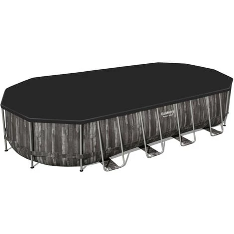 Piscine Hors-sol Tubulaire Bestway Power Steel Oval Imitation Bois 732x366x122 Cm Épurateur à Cartouche De 9 463 L/H 5 Piscine Hors-sol Tubulaire Bestway Power Steel Oval Imitation Bois 732x366x122 Cm Épurateur à Cartouche De 9 463 L/H – Image 3