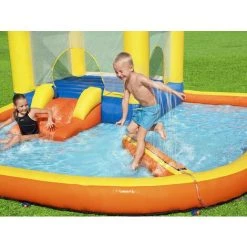 Château Gonflable Avec Espace Trampoline Et Pataugeoire - 365 X 340 X 152 Cm - AUBIN De BESTWAY - Multicolore -BESTWAY Soldes Boutique 55882893 3