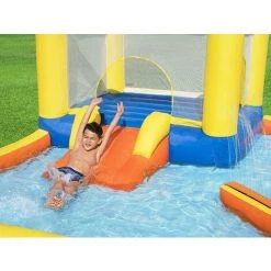 Château Gonflable Avec Espace Trampoline Et Pataugeoire - 365 X 340 X 152 Cm - AUBIN De BESTWAY - Multicolore -BESTWAY Soldes Boutique 55882893 4