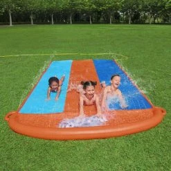 Bestway H2OGO Triple Toboggan Aquatique 488 Cm - Oranje 11 Bestway H2OGO Triple Toboggan Aquatique 488 Cm - Oranje -BESTWAY Soldes Boutique 56368665 5