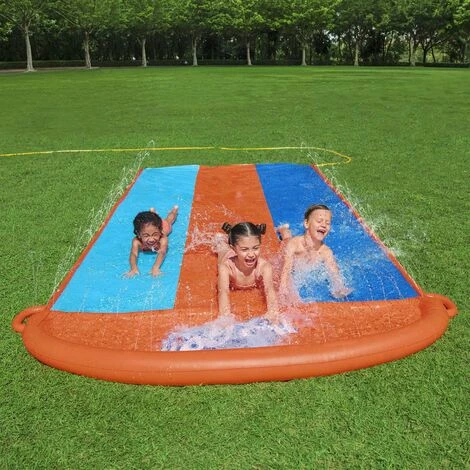 Bestway H2OGO Triple Toboggan Aquatique 488 Cm - Oranje 7 Bestway H2OGO Triple Toboggan Aquatique 488 Cm - Oranje – Image 5
