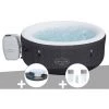 Kit Spa Gonflable Bestway Lay-Z-Spa Havana Rond Airjet 2/4 Places + Ensemble Mobilier 4 Modules + Kit Traitement Brome -BESTWAY Soldes Boutique 57673367 1