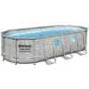 Piscine Hors Sol - BESTWAY - Power Steel SwimVista - Ovale - Motif Rotin Avec Hublots - 549 X 274 X 122 Cm -BESTWAY Soldes Boutique 57867003 1