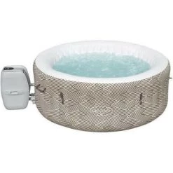 Spa Gonflable BESTWAY - Lay-Z-Spa Madrid - 180 X 66 Cm - 2 A 4 Places - Rond (Inclus : Couverture, Pompe, Cartouche Et Diffuseur