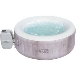 Spa Gonflable BESTWAY - Lay-Z-Spa Cancún - 180 X 66 Cm - 2 A 4 Places - Rond (Inclus : Couverture, Pompe, Cartouche Et Diffuseu -BESTWAY Soldes Boutique 57867013 5