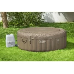 Spa Gonflable BESTWAY - Lay-Z-Spa Palm Spring - 196 X 71 Cm - 4/6 Places - Rond (Inclus : Couverture, Pompe, Cartouche Et Diffus -BESTWAY Soldes Boutique 57867022 5