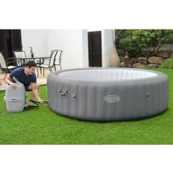Spa Gonflable BESTWAY - Lay-Z-Spa Grenada - 236 X 71 Cm - 6 A 8 Places - Rond (Livré Avec Couverture, Pompe, Cartouche Et Diffu -BESTWAY Soldes Boutique 57867026 4