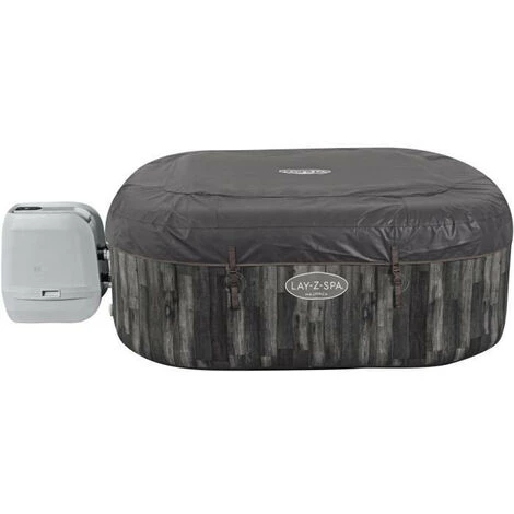 Spa Gonflable BESTWAY Lay-Z-Spa Majorca - 104 X 65,5 X 67 Cm - 4 A 6 Places - Carré (Avec Couverture, Pompe, Cartouche Et Diffu 4 Spa Gonflable BESTWAY Lay-Z-Spa Majorca - 104 X 65,5 X 67 Cm - 4 A 6 Places - Carré (Avec Couverture, Pompe, Cartouche Et Diffu – Image 2