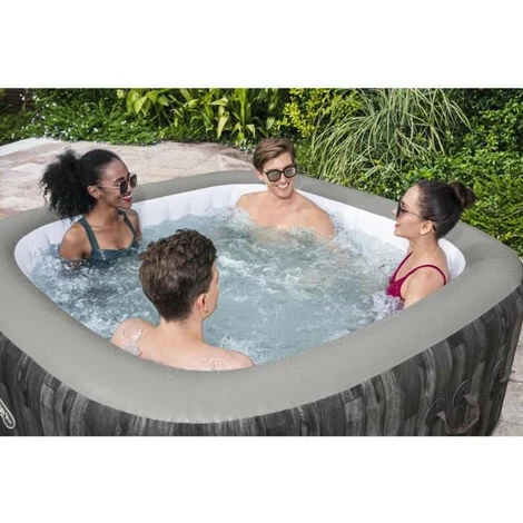 Spa Gonflable BESTWAY Lay-Z-Spa Majorca - 104 X 65,5 X 67 Cm - 4 A 6 Places - Carré (Avec Couverture, Pompe, Cartouche Et Diffu 5 Spa Gonflable BESTWAY Lay-Z-Spa Majorca - 104 X 65,5 X 67 Cm - 4 A 6 Places - Carré (Avec Couverture, Pompe, Cartouche Et Diffu – Image 3