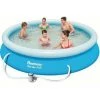 Kit Piscine Hors Sol Autoportante BESTWAY - Fast Set - 366 X 76 Cm - Ronde (Livrée Avec Une Pompe De Filtration) -BESTWAY Soldes Boutique 57868583 1