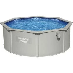Piscine Hors Sol Bestway Hydrium Ronde Ø360x120 Cm Épurateur à Sable 3.028L/H, Tapis De Sol, Bâche Et Échelle