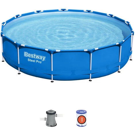 Piscine Hors-sol Tubulaire Bestway Steel Pro 396x84 Cm Épurateur à Cartouche De 2 006 L/H 3 Piscine Hors-sol Tubulaire Bestway Steel Pro 396x84 Cm Épurateur à Cartouche De 2 006 L/H