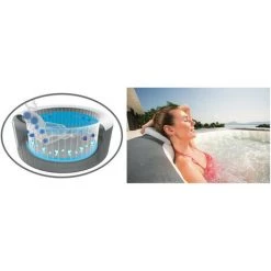 BESTWAY Baja 2/4 Places Rond Graphite - Bulles Airjets -BESTWAY Soldes Boutique 59408707 5