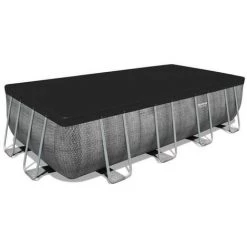 Kit Piscine Hors Sol Tubulaire BESTWAY Power Steel™- 488 X 244 X 122 Cm - Rectangulaire (Avec échelle, Bâche, épurateur A C -BESTWAY Soldes Boutique 60043664 3