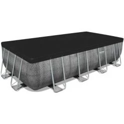 Piscine Tubulaire 549 X 274 X 122 Cm BESTWAY Hors Sol Rectangulaire Power Steel Effet Rotin -BESTWAY Soldes Boutique 61346468 5