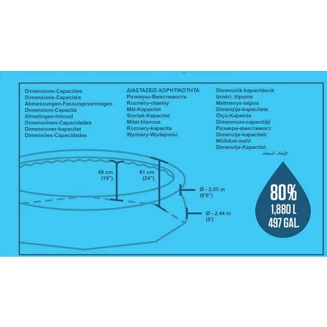 Piscine Gonflable Pour Enfants Bestway Fast Set Ø244x61 Cm Bleu Plus De 3 Ans 4 Piscine Gonflable Pour Enfants Bestway Fast Set Ø244x61 Cm Bleu Plus De 3 Ans – Image 2