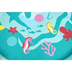 Piscine Tapis Jets D'Eau Bestway Ø165 Cm Imprimé Marine Bleu Plus De 3 Ans -BESTWAY Soldes Boutique 61551420 5